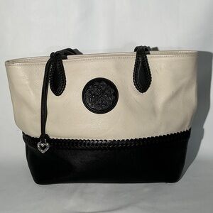 Brighton’s Ferrera Black and Cream Tote Bag